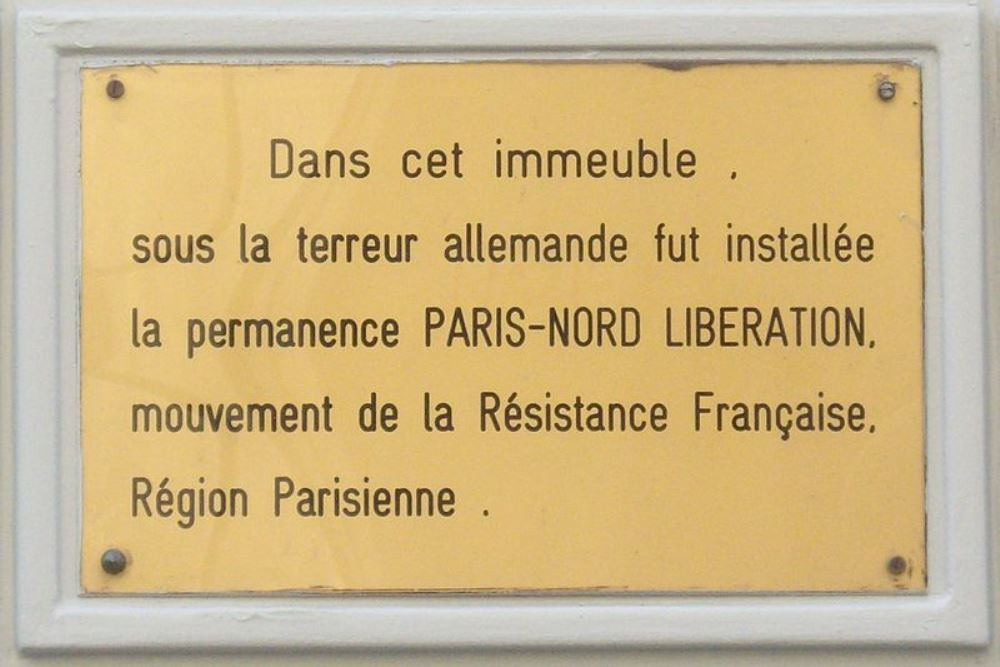 Gedenkteken Paris-Nord Libration