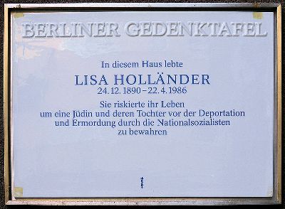 Gedenkteken Lisa Hollnder