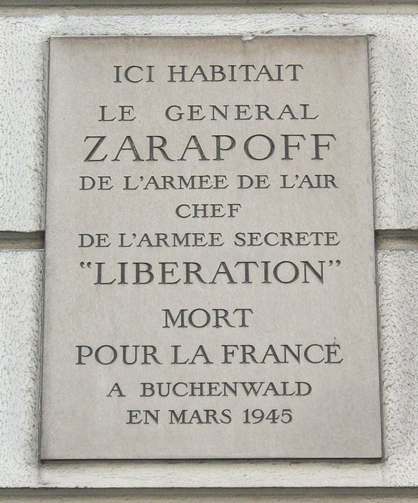 Memorial Constantin mile Georges Zarapoff