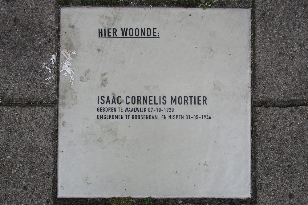 Memorial Stone Hugo de Grootstraat 2