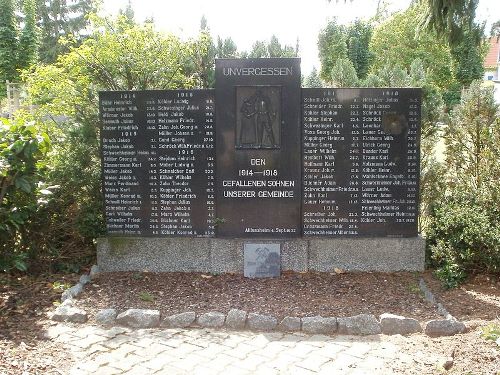Monument Eerste Wereldoorlog Altlussheim