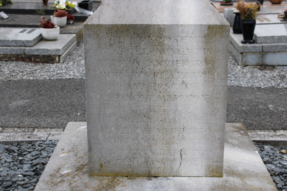 Belgian War Graves and Memorial Cross Roucourt #2