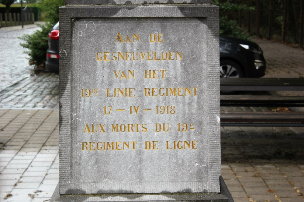 Oorlogsmonument 19e Linieregiment en de Slag van Merkem #2