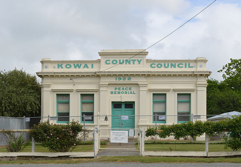 War Memorial Hall Kowai County