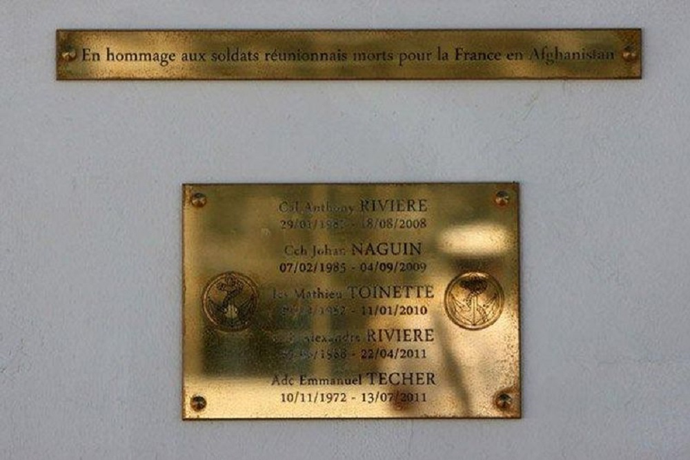 Gedenkteken Omgekomen Franse Soldaten La Runion