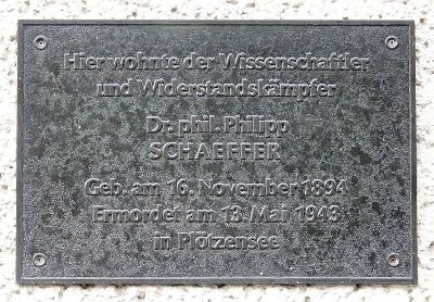 Memorial Philipp Schaeffer