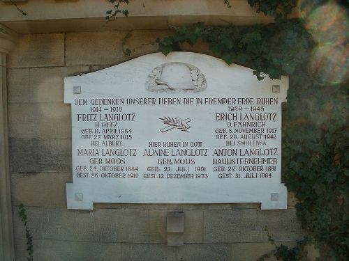 War Memorial Langlotz Family