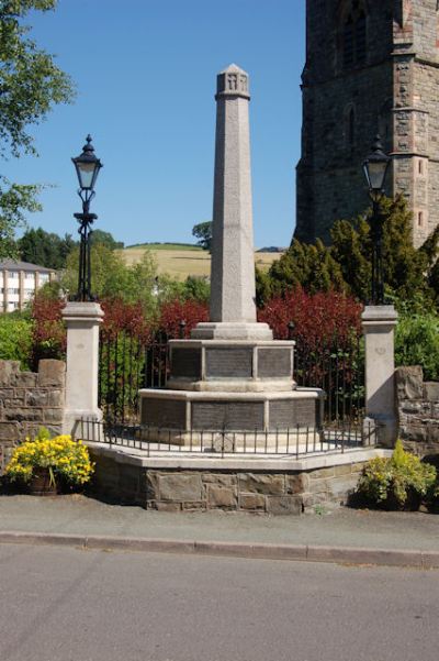 War Memorial Llanfair Caereinion