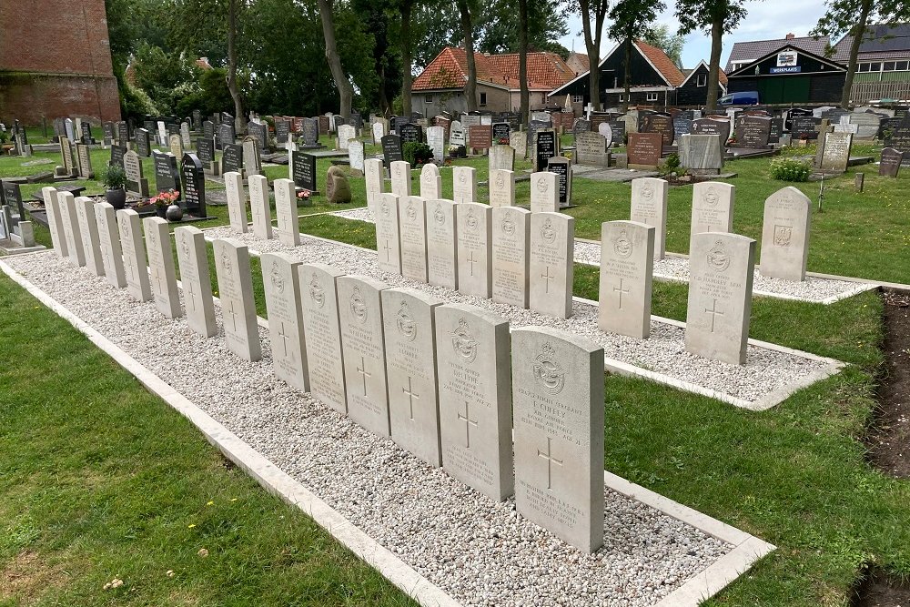 Commonwealth War Graves Protestant Churchyard Makkum