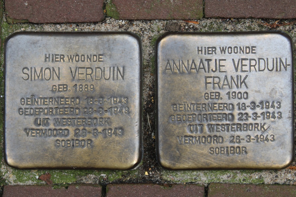 Stolpersteine Nieuwe Amstelstraat 8 #1