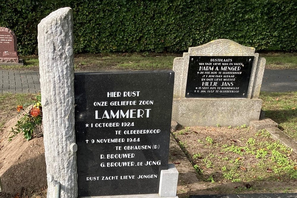 Dutch War Grave And Monument Dutch Reformed Cemetery Oldeberkoop