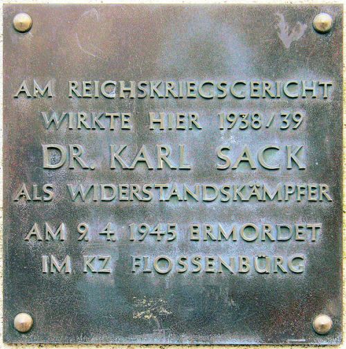 Gedenkteken Karl Sack