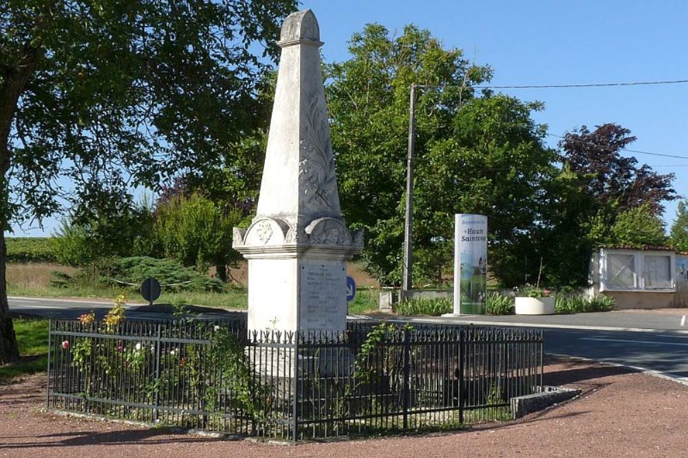 Monument Eerste Wereldoorlog Cierzac