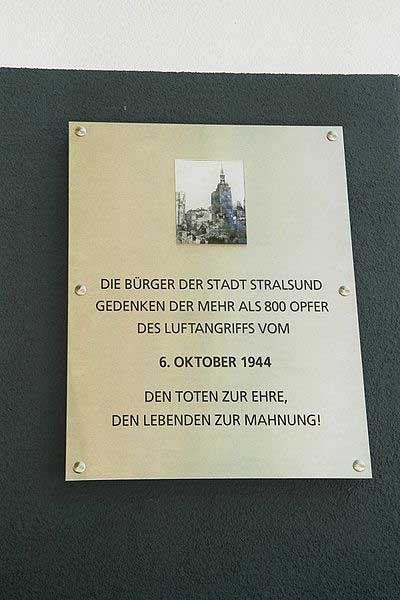 Gedenkteken Luchtbombardement Stralsund