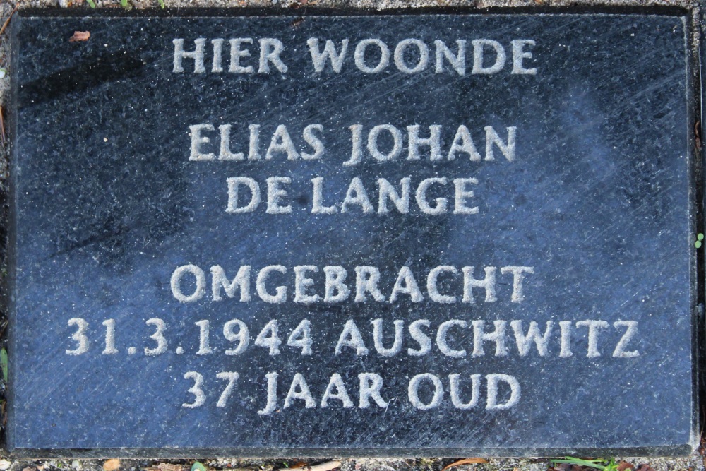 Memorial Stones Zutphensestraat 161 #2