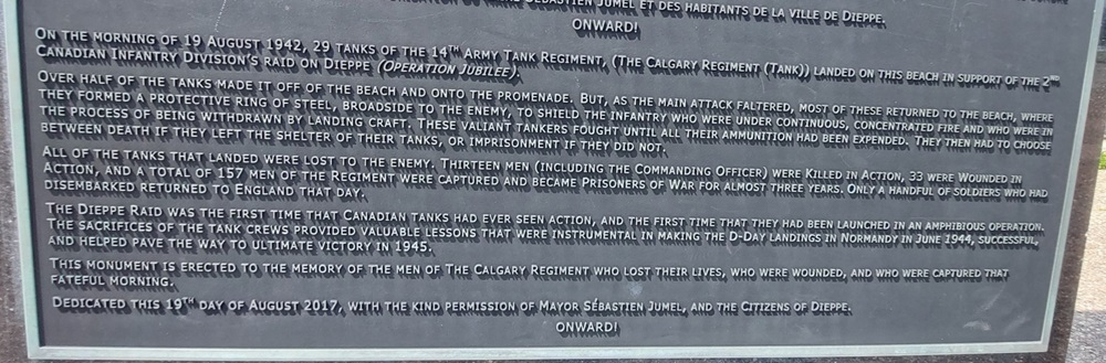 Monument 14ᵗʰ Army Tank Regiment (Calgary Regiment) #3