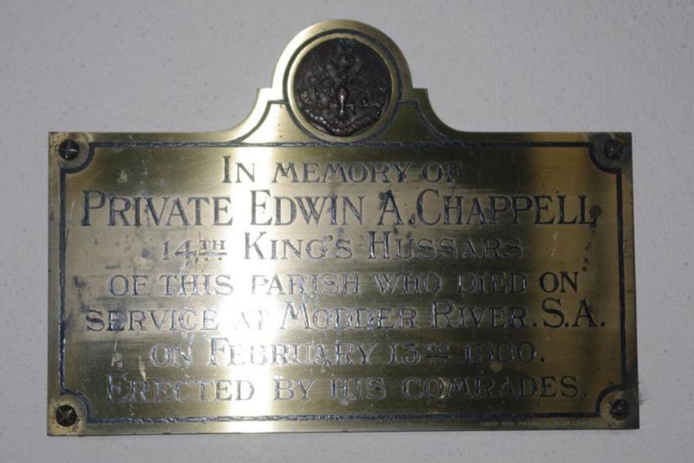 Gedenkteken Private Edwin A. Chappell