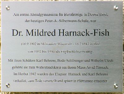 Gedenkteken Mildred Harnack-Fish