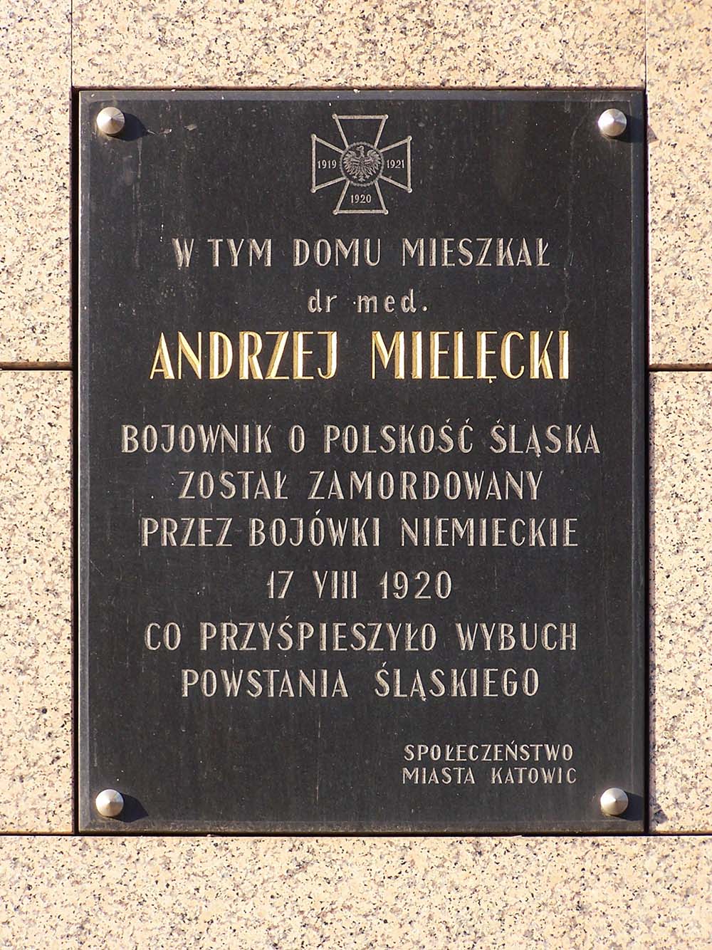 Gedenkteken Andrzej Mielecki