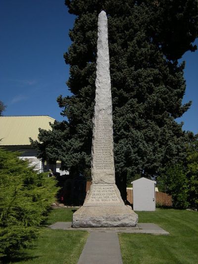Monument Eerste Wereldoorlog Okanogan County