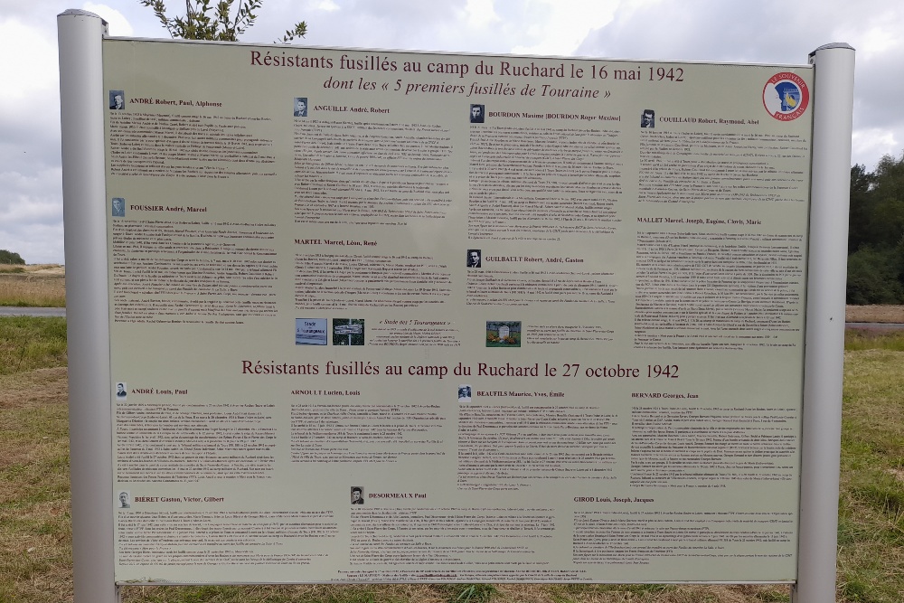 Memorial to executed resistance members Camp du Ruchard #3