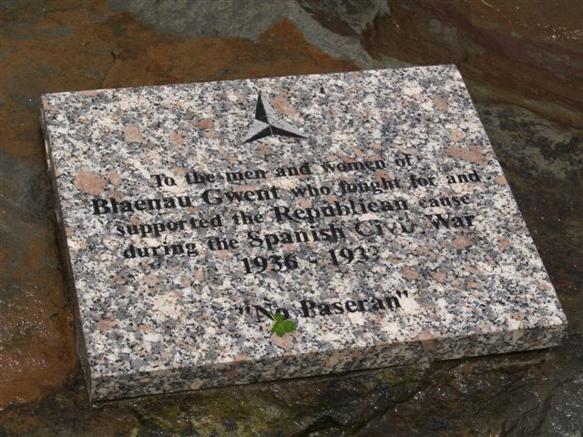Monument Internationale Brigades Blaenau Gwent