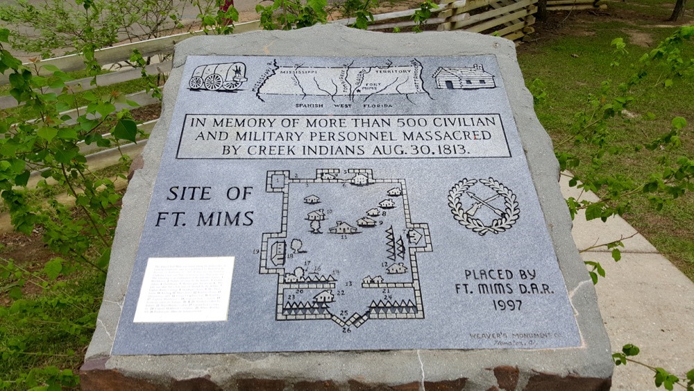 Memorial Fort Mims Massacre