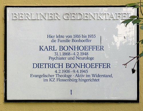 Memorial Karl and Dietrich Bonhoeffer