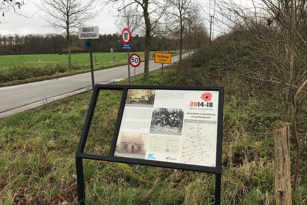 Fietsroute Slag van de Ringbeek, Infobord Kampveld