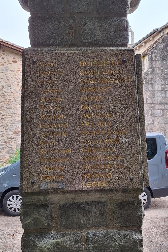 War Memorial Saint-Martin-de-Jussac #3