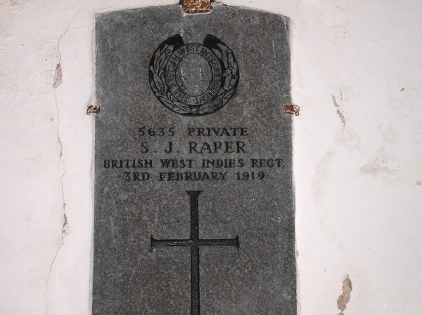 Commonwealth War Grave St. James Parish Cemetery