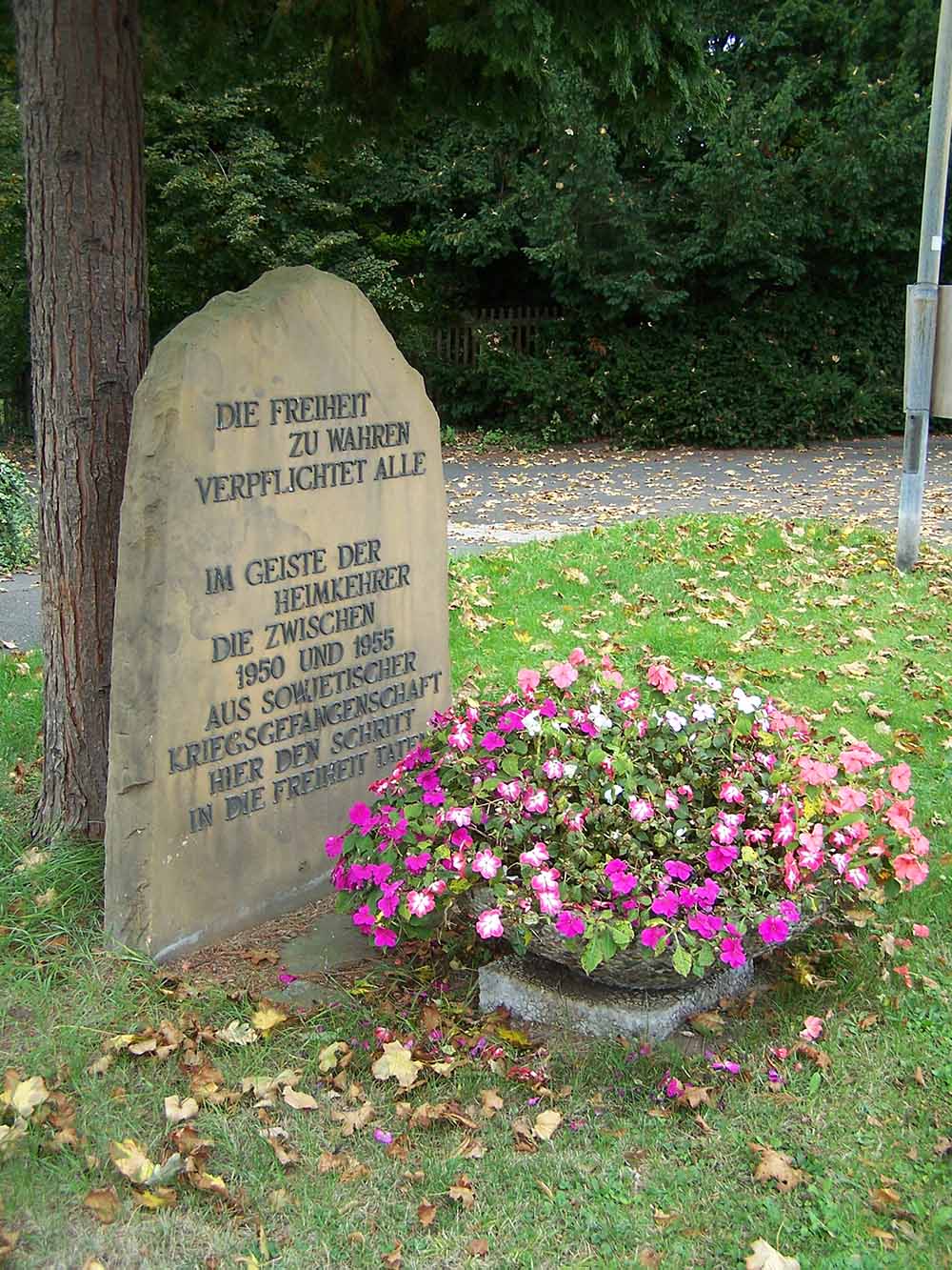 Memorial Return of Last German Prisoners of War