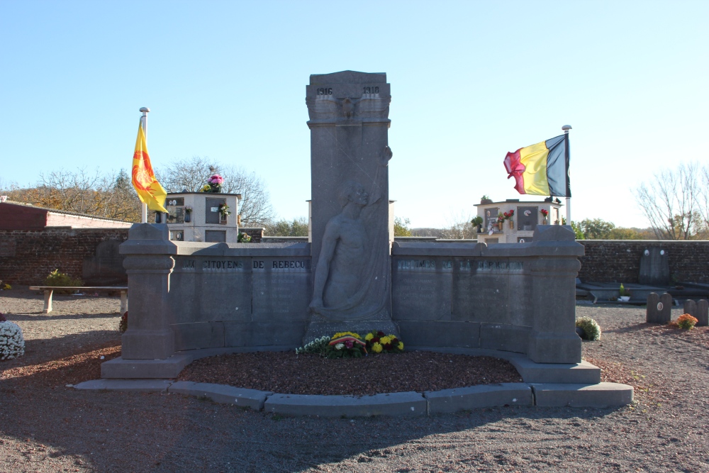 Monument Gedeporteerden Eerste Wereldoorlog Rebecq-Rognon
