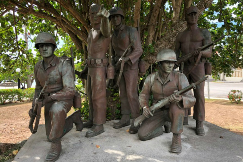 Statue Adelup Point Chamorro Scouts