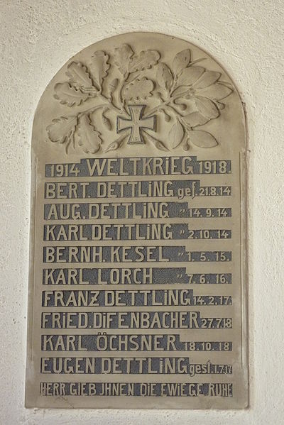 War Memorial Mhlbach Chapel