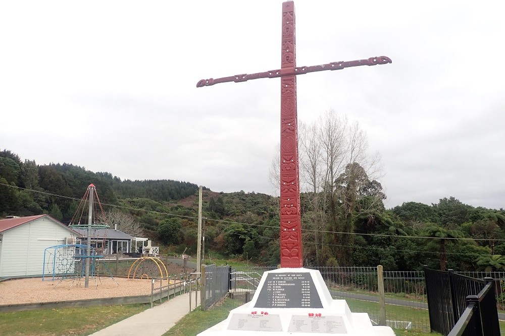 WWII Monument Whangamarino School, Okere Falls