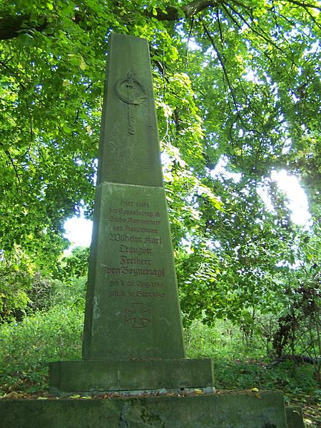 Grave of Captain Wilhelm Karl Traugott Freiherr von Boyneburgk