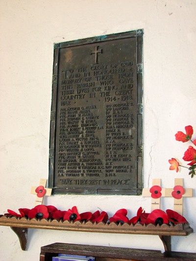 War Memorial St. Mary Church Hemsby