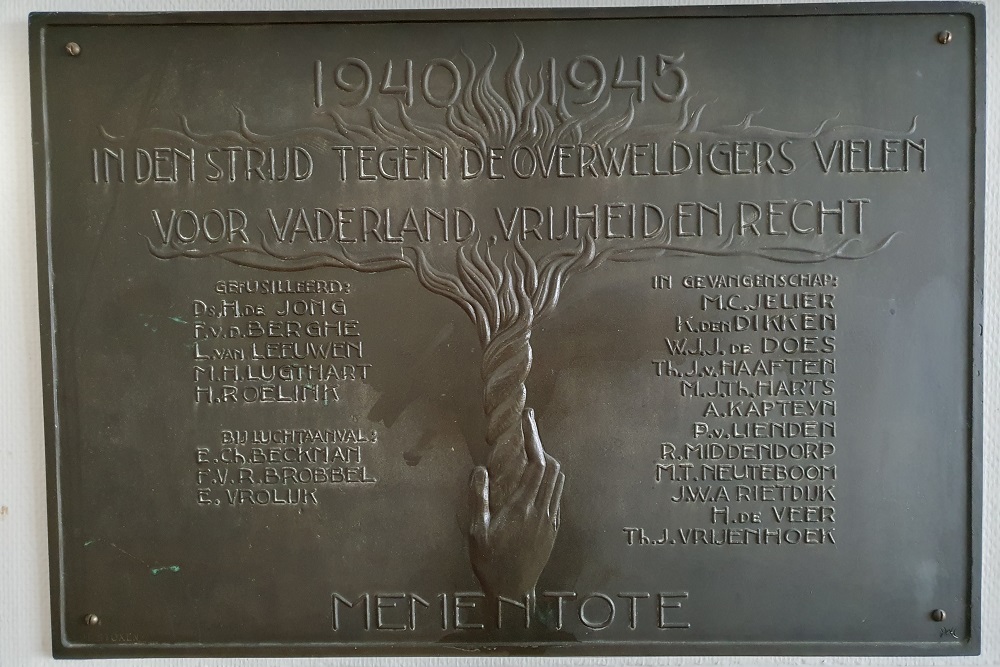 Memorial Victims Visser 't Hooft Lyceum Leiden