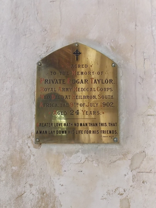 Gedenkteken Pte. Edgar Taylor