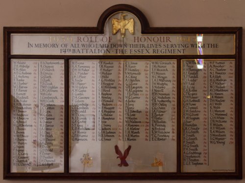 Gedenktekens The Essex Regiment St. Mary Church Ilford