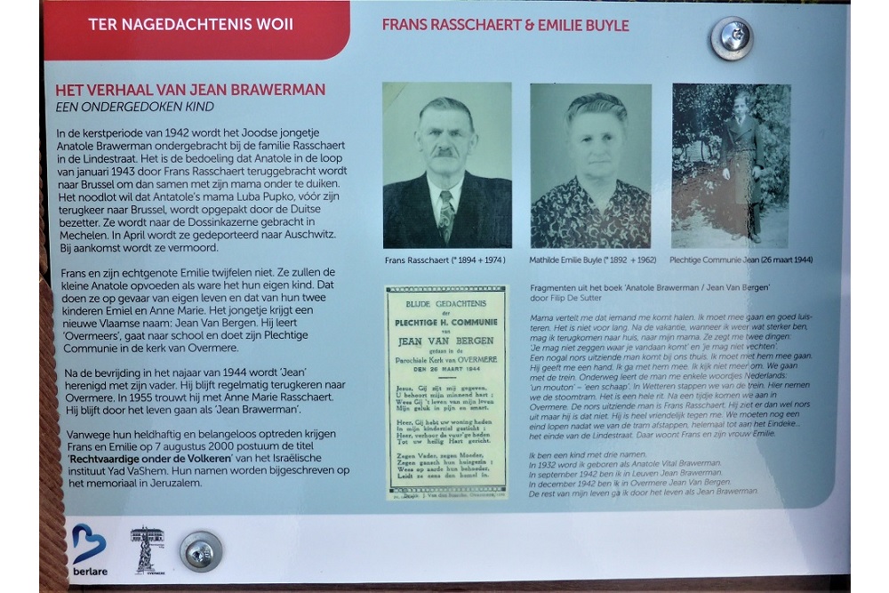 Memorial Mrs. and Mr. Rasschaert-Buyle