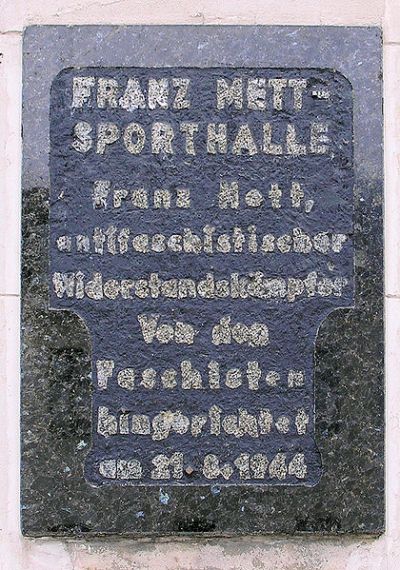 Gedenkteken Franz Mett