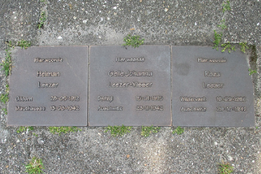 Memorial Stones Boermastraat 10