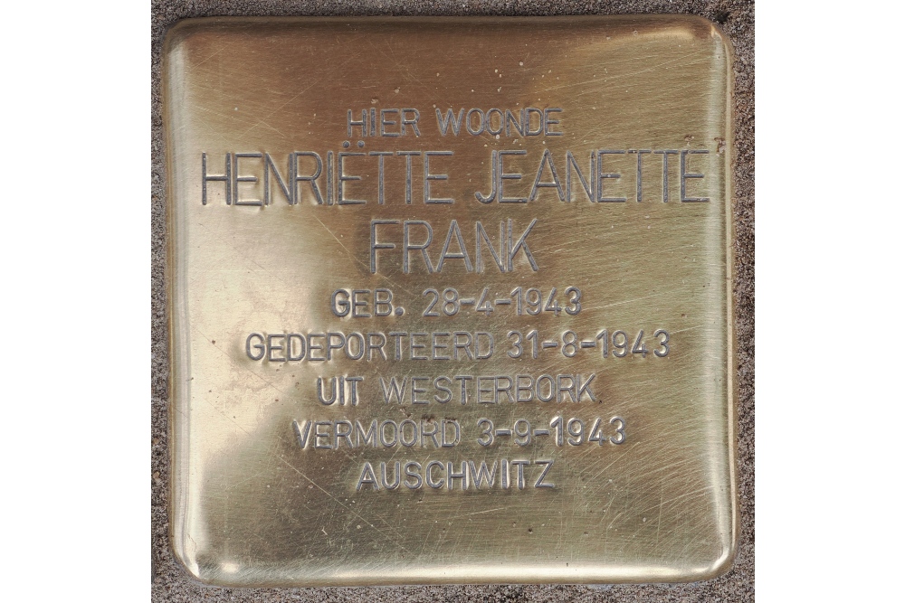 Stolpersteine Bokkingshang 23 (destijds) Emmaplein 65) #4