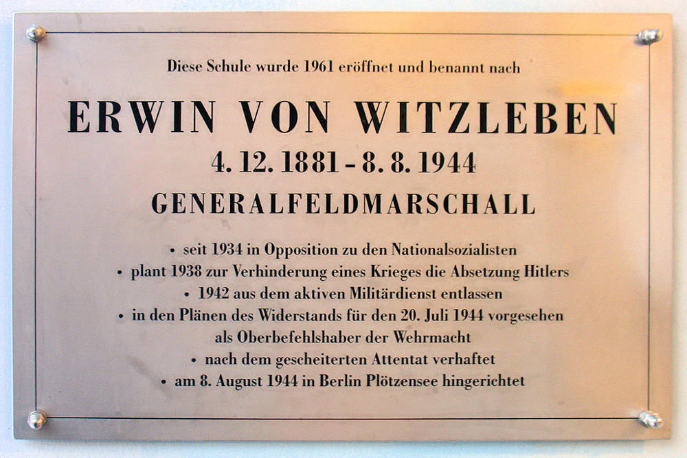 Memorial Erwin von Witzleben