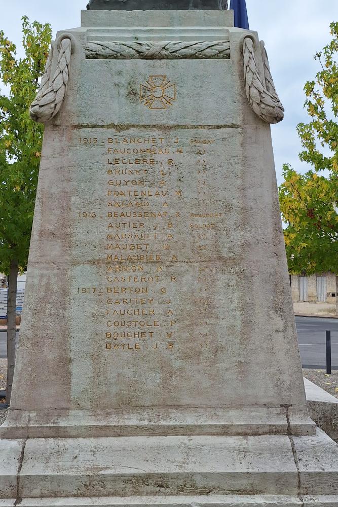 Oorlogsmonument La Roche-Chalais #5