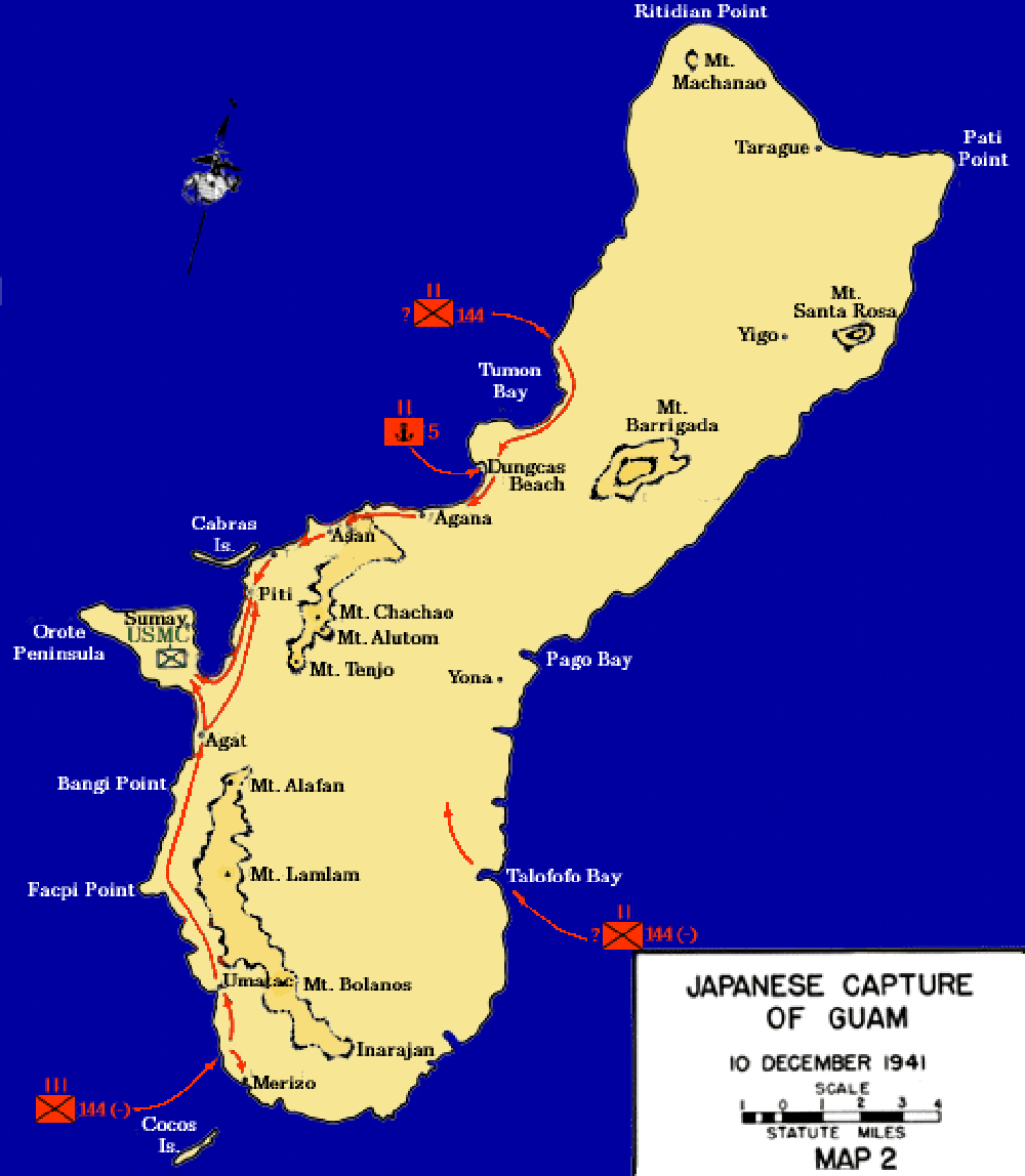 Japans Invasiestrand Guam