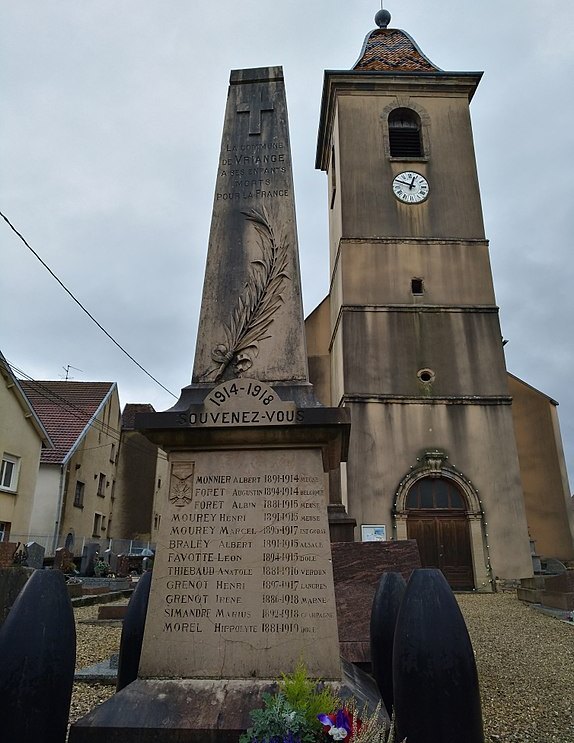 Monument Eerste Wereldoorlog Vriange