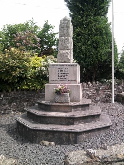 War Memorial Cutcombe